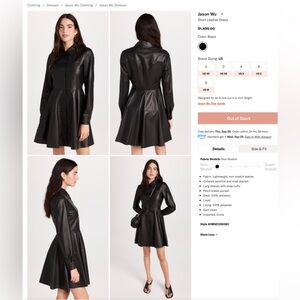 JASON WU LAMB LEATHER DRESS NWT $1400